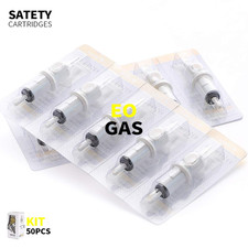 50PCS 5RL Cartridge Tattoo Needles 10 Bugpin round Liner X-Taper Membrane