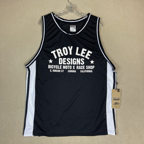 Troy Lee Design Tank Top Mens 2XL Black Torque Graphic Sleeveless Mesh Tank