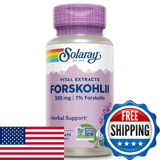 SOLARAY Forskohlii 385mg 60 Capsules Natural Fat Burner Supplement