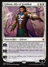 Gideon, Ally of Zendikar -Foil Near Mint MTG Battle for Zendikar