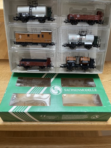 Sachsenmodelle H0 14104 Güterwagen-Set 6tlg. Länderbahn in OVP | Zustand: Neu