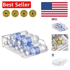 Versatile iDesign Water Bottle Storage for Fridge - Holds 9 Beverage Bottles