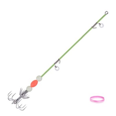 Double Layer Luminously Squid Hook Stainless Steel Octopuses Fishing Hook