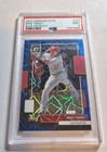 2022 PANINI DONRUSS OPTIC #157 MIKE TROUT BLUE VELOCITY #'D/99 PSA 9 - ANGELS