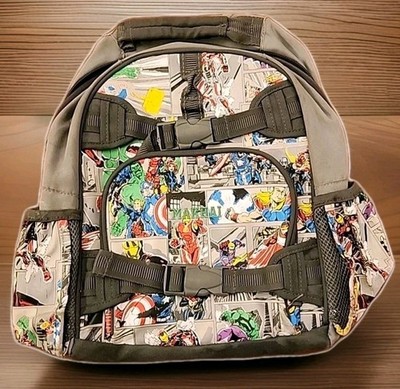 Marvel Backpack Avengers Comic School Travel Sport Bag Hero 15'' Pottery Barn 