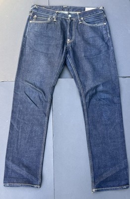 Evisu Heritage 2010 Selvedge Jeans 33x34 Raw Denim Great Wave Ebisu Japan NWOT