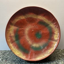 Vintage 11" Diameter Miniature Steel Drum marked Van Leer Kin 26-26-02-99