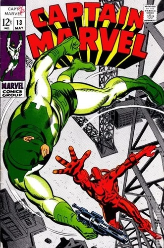 Captain Marvel #13 VG+ 4.5 1969 Stock Image Low Grade