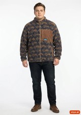 Vintage KAVU Fleecejassen  Heren  maat  L Bla...