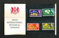 GB 1964 TENTH BOTANICAL CONGRESS PRESENTATION PACK SG 655 658