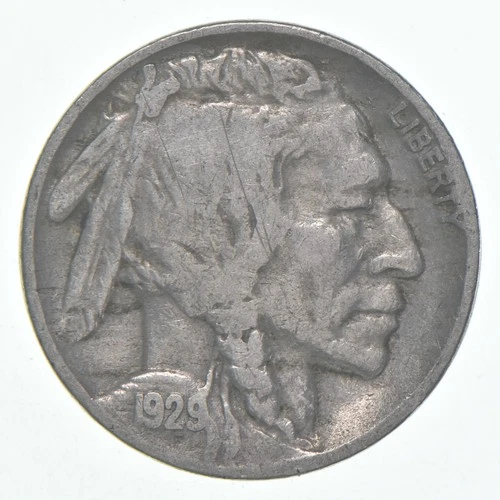1929-D Indian Head Buffalo Nickel Average Circ *0015