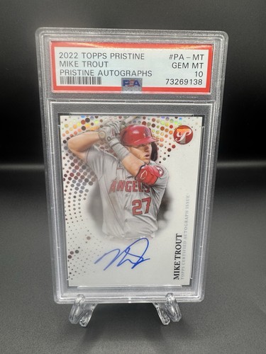 2022 Topps Pristine - Mike Trout - Pristine Refractor Auto PSA 10🔥HOT🔥