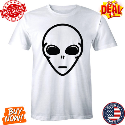 Alien Face Funny Sci-Fi Space Horror Inspired T-Shirt Retro Graphic Men s Casual