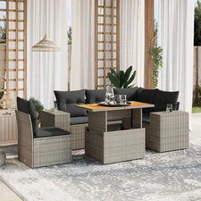 Garden Sofa Set Grey