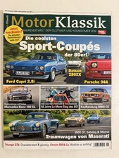 Motor Klassik-Ausgabe 11/2020 Datsun 280ZX Maserati Sebring Mistral Ford Capri