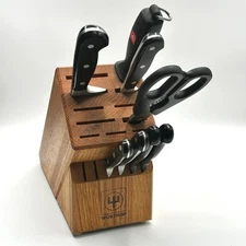Wüsthof Knife Block Set 8 Piece Set  Scissors, Knives and Sharpener