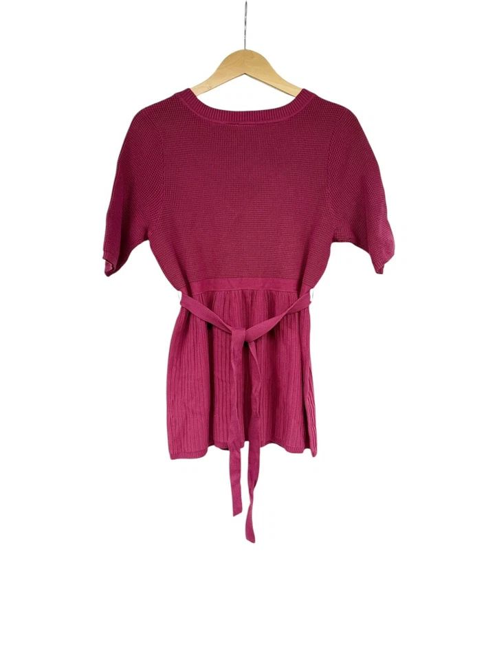 Suéter Top Estilo Babydoll Route 66 Y2K Borgoña Mujer Grande Foto 3 de 4