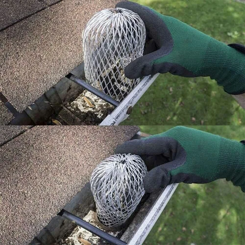 1/4x New Metal Mesh Gutter Leaf Debris Mud Trap Guards Drain Pipe Cover Downpipe - Picture 5 of 12