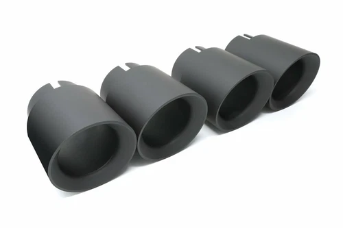 Burger Tuning Angle Cut Billet Exhaust Tips for F8x BMW M3/M4 Ceramic Coated BLK