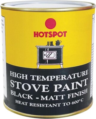 Hochtemperatur Herd Lack One Coat sehr hoch hitzebeständig schwarz matt Dose