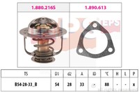 EPS Thermostat KüHlmittel Mit Dichtung 88°C FüR Nissan Terrano II Urvan Bus
