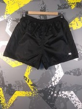 Tro Vintage Football Soccer Runnnig Football Shorts Black Nylon Men 52 ig93