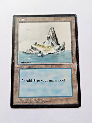 MTG Island Ice Age 335 Regular Land - Edge Wear -See Pics | eBay