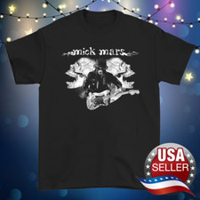 Mick Mars skull shirt black T-shirt unisex All sizes short sleeve