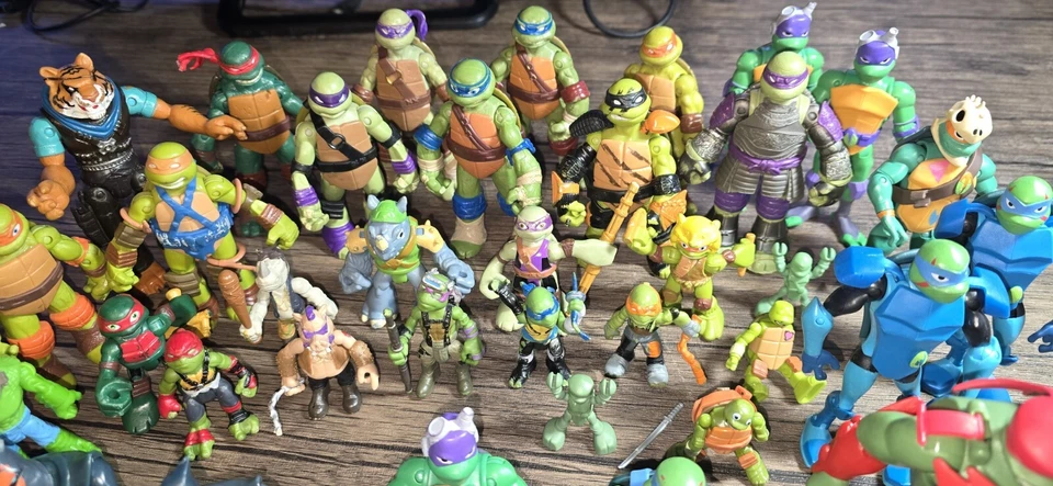 Lote de figuras de acción Teenage Mutant Ninja Turtles TMNT 2012 en adelante Foto 2 de 4