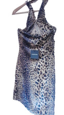 Parisian Leopard Print 10 Mini Dress Women sexy sleeveless Slim Bodycon velvet