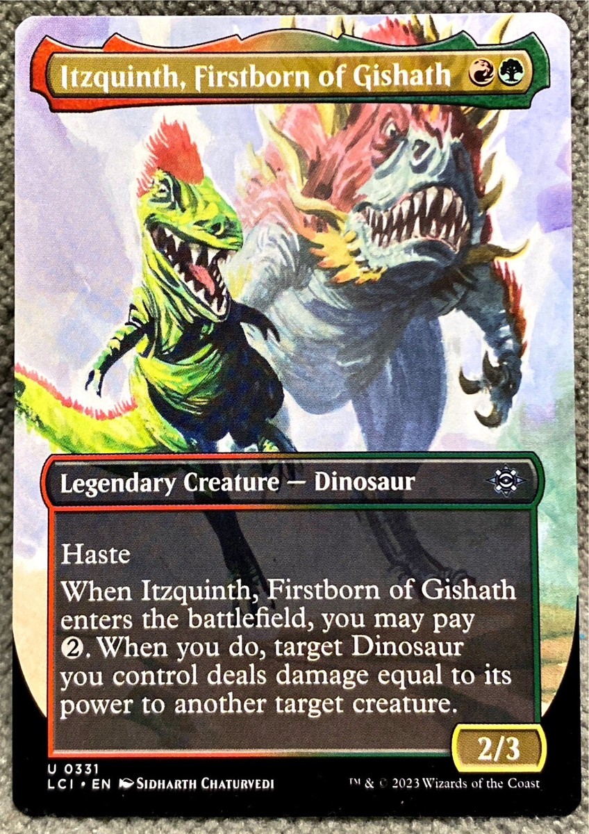 MTG Itzquinth, Firstborn of Gishath 331 Borderless Lost Caverns of