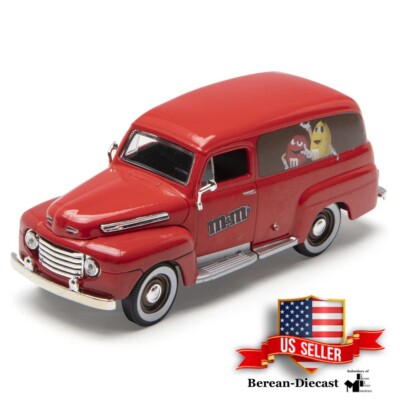 #ad Denver Diecast Menards Red w Mamp;M Graphics Iconic 1948 Ford Panel Truck 1 48 quot;Oquot; $10.61