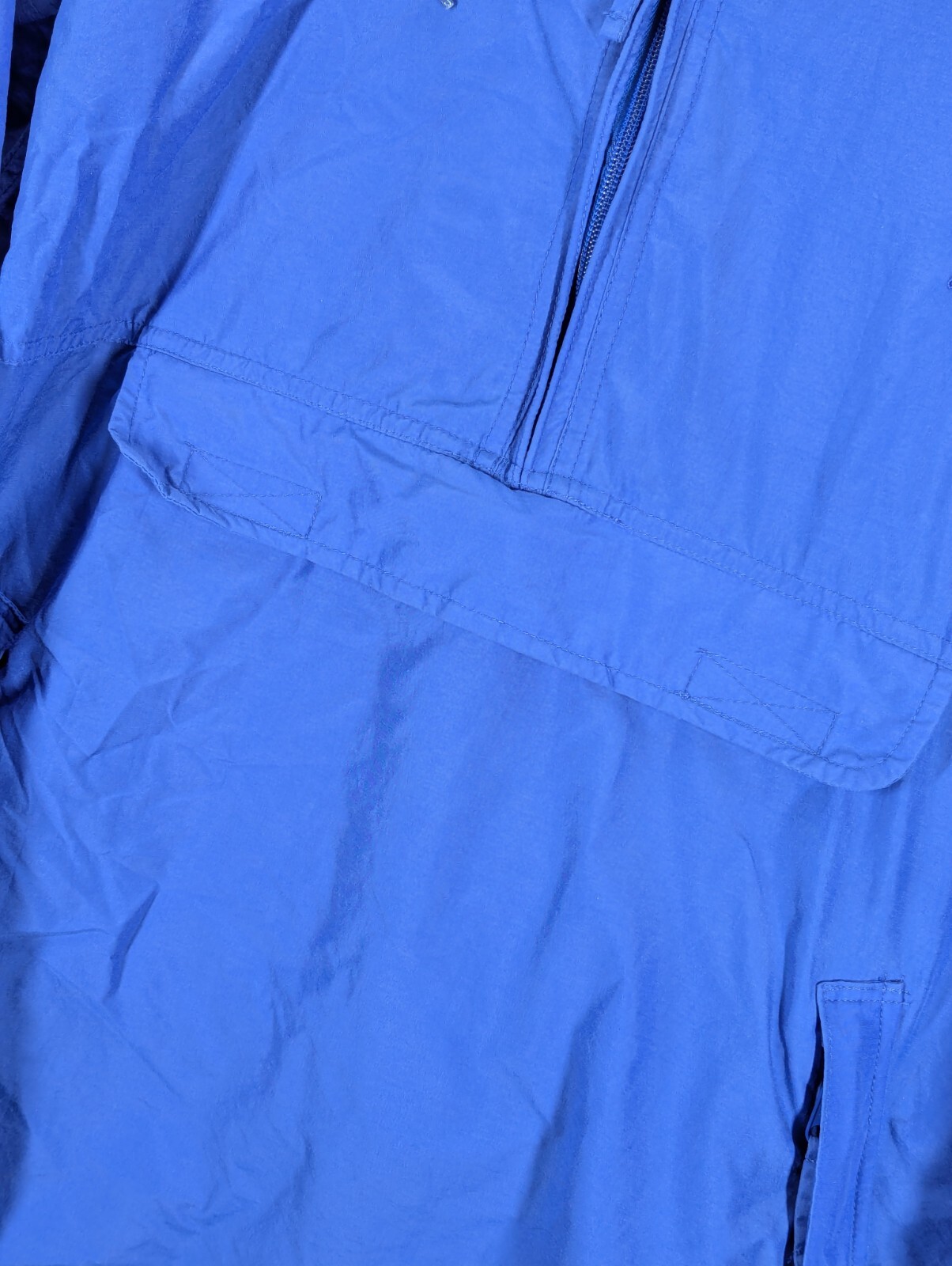 LL Bean Rain Jacket Poncho Size Medium Half Zip Nylon Long Sleeve Vintage Taiwan image 8