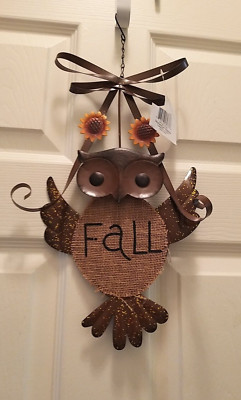 Happy Harvest Fall Metal Sign (Owl)