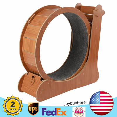 Kitten Running Wheel Climbing Tree Treadmill Pet Toy Cat Exercise Wheel NEW USA