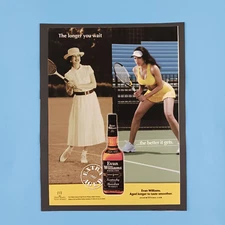 2009 Evan Williams The Longer You Wait Tennis Print Advertisement