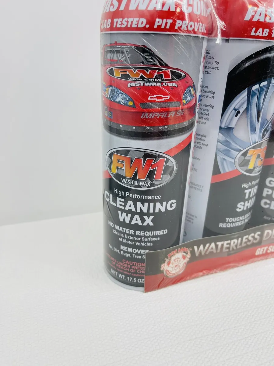 Fast Wax FW1 Detail Kit 4 Pack Waterless Car Wash and Wax
