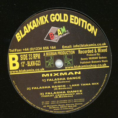 英12” Mixman Antiquities / Falasha Dance BLKM023 Blakamix /00250 Mixman - Antiquities / Falasha Dance (12