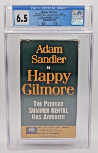 Happy Gilmore VHS 1996 CGC Graded 6.5 DEMO Sandler 1st Print Promo Screener Rare