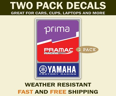 #ad #ad Prima Pramac Yamaha Sticker – MotoGP Racing Decal – Motorcycle Helmet Car Lap $3.99