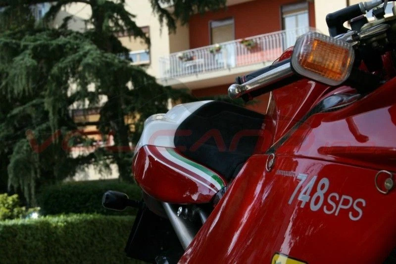 Funda Sillín Ducati 748 916 996 998 Diseño Volcano Anti Scivolo Rider Alcantara Foto 3 de 3