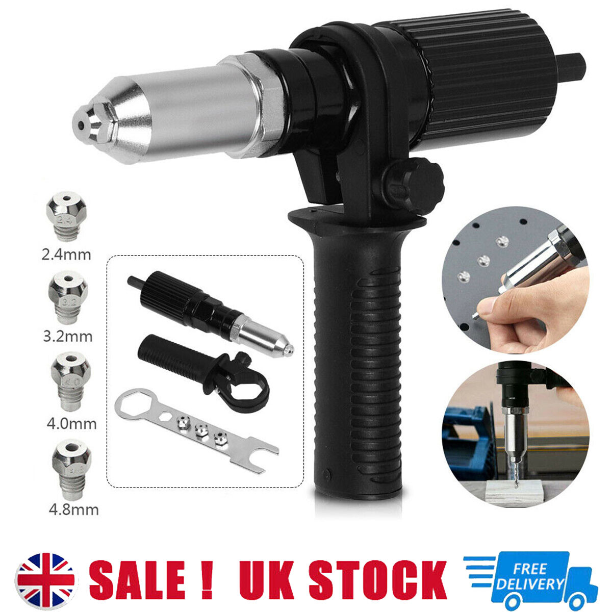 Makita Rivet Gun Attachment Cordless Riveting Drill Adapter Head