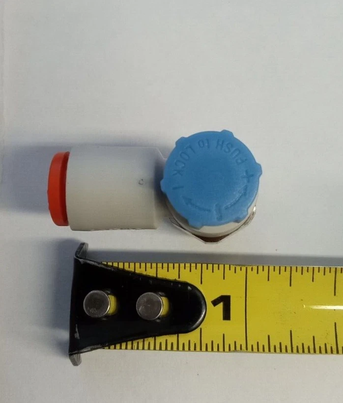 SMC AS2211F-N01-07SA 1/4"x1/8"NPT push-to-connect speed controller **10-pack** - Image 4 of 4