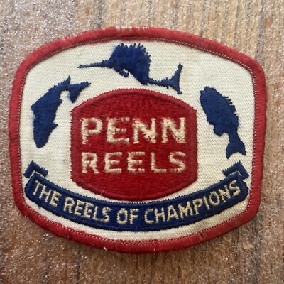Écusson Ancien Penn Reels – Pêche – 3,5 X 2,75 Pouces – Neuf NOS