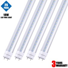 25/100Pack 4FT LED Tube Light Bulbs G13 18W T8 Fluorescent LED Shop Light Lamp