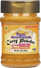Rani Curry Powder EXTRA HOT (11-Spice Authentic Indian Blend) 3oz (85g) PET Jar
