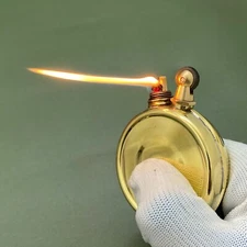 Vintage Lighter Sealed Grinding Wheel Oblique Windproof Kerosene Pipe Lighter