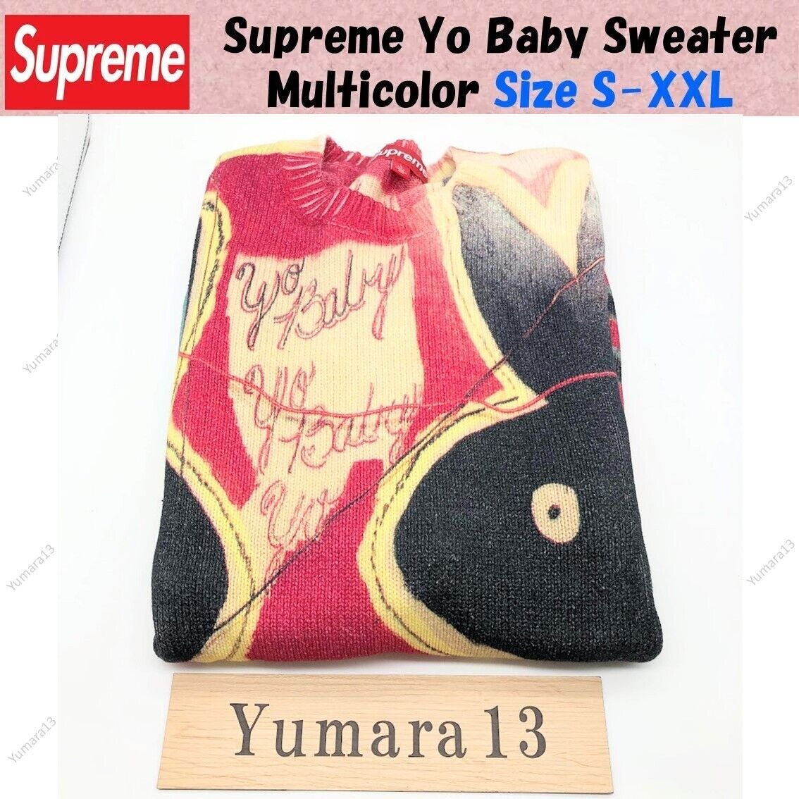 Supreme Yo Baby Sweater Multicolor SS24 Size S-XXL | eBay Supreme Yo Baby Sweater Multicolor SS24 Size S-XXL | eBay