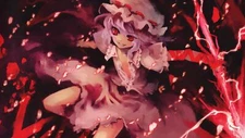 Anime girls red eyes pink hair touhou remilia Custom Gaming Mat Desk