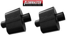 Flowmaster Super 10 Series Pair Chambered Muffler Oval 3 Center In Out 843015 Flowmaster Super 10 Series Pair Chambered Muffler Oval 3 Center In Out 843015